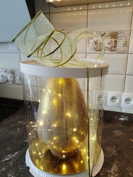 Шоколадное  яйцо в золоте . - Шоколадный подарок 